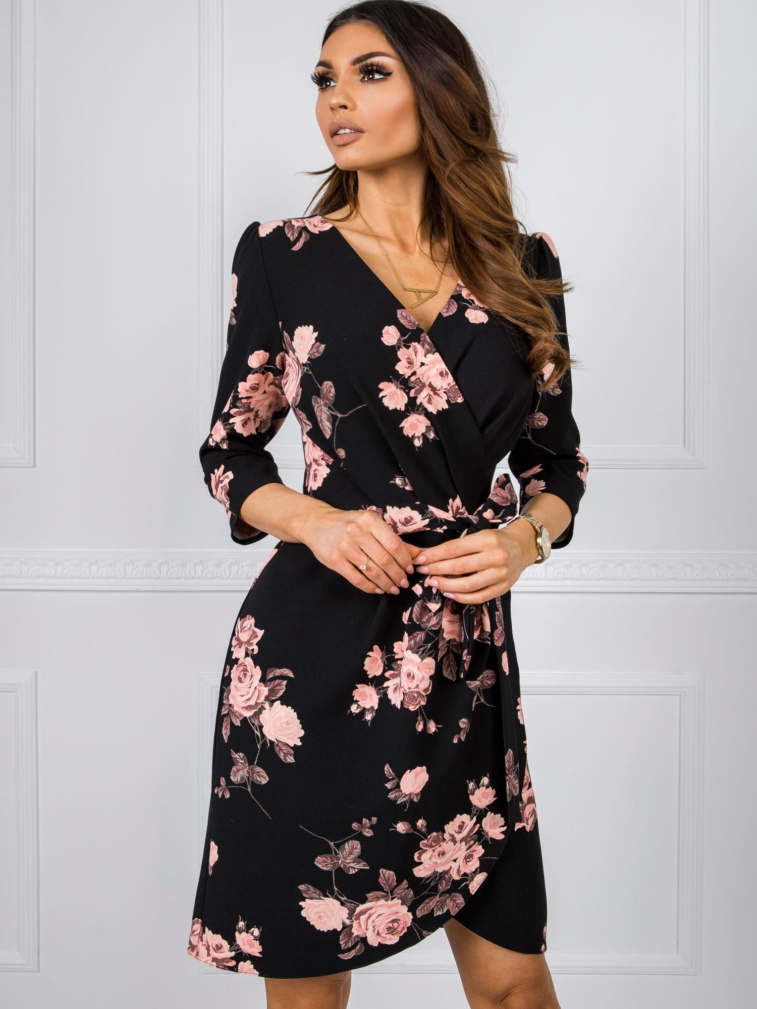 Czarna sukienka Peony