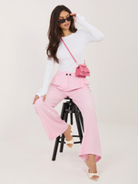 Biała damska bluzka z ozdobnymi różami RUE PARIS 