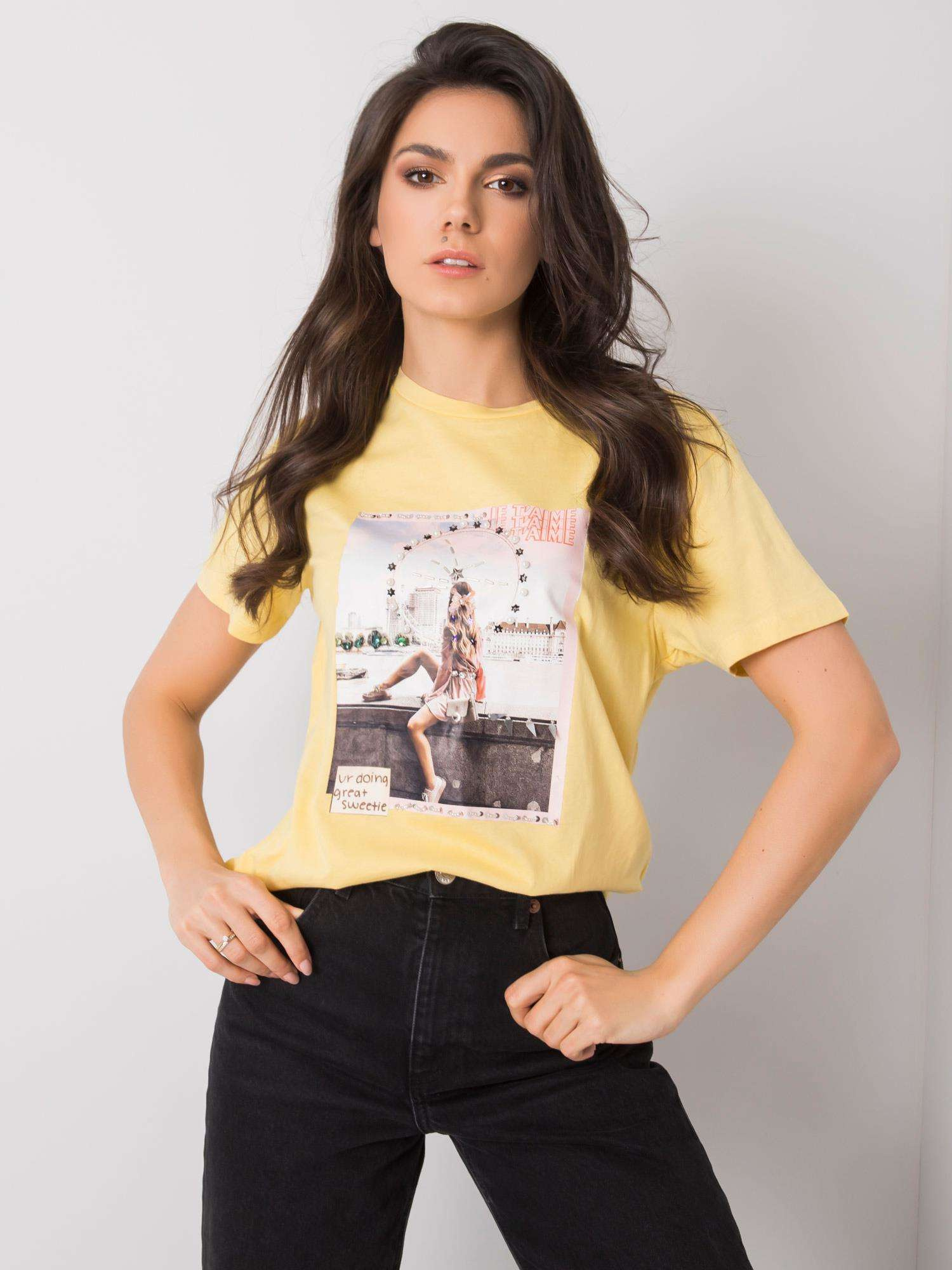 Gelbes T-Shirt Livia.