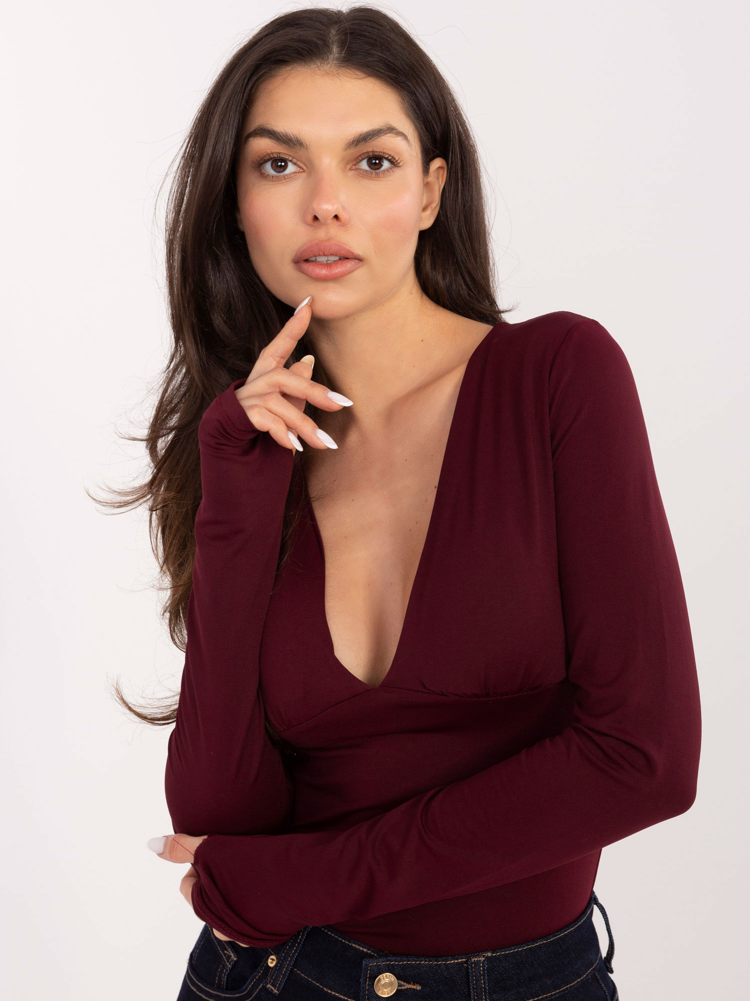 Bluzka bordowy