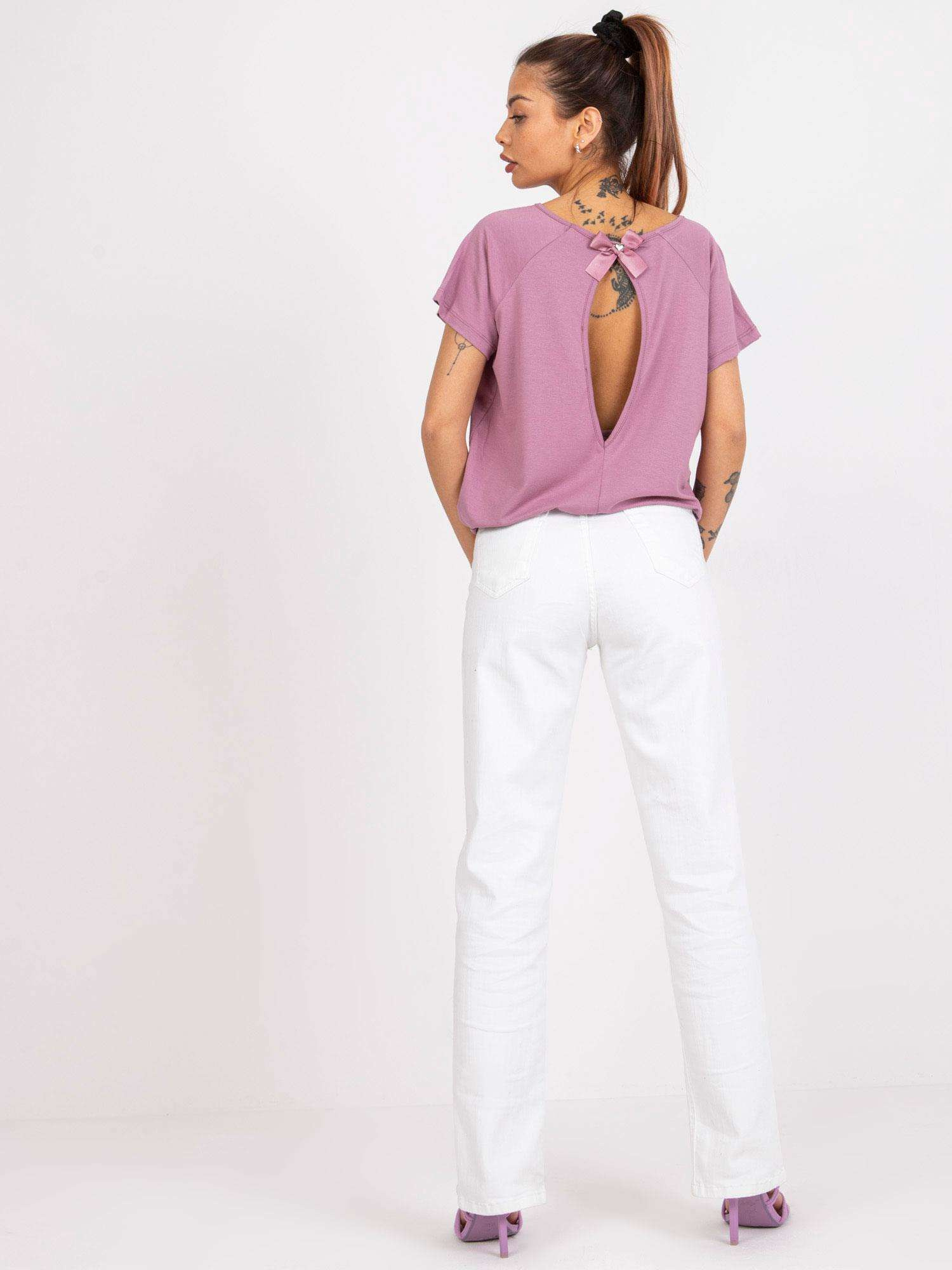 Dusty pink viscose blouse Lucienne.