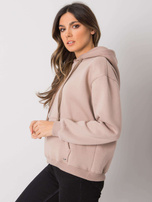 Ciemnobeżowa damska bluza kangurka Georgie