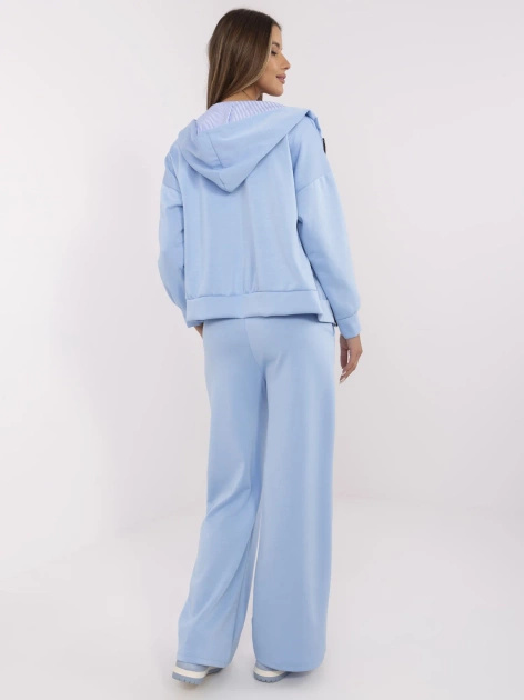 Hurt Jasnoniebieski dwuczęściowy komplet z wiskozą