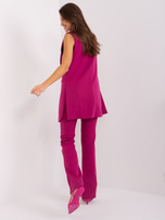 Hurt Fioletowy dwuczęściowy komplet elegancki  
