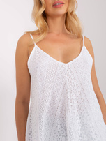 Hurt Biały koronkowy top na ramiączkach OCH BELLA