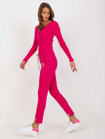 Hurt Fuksjowe damskie spodnie dresowe z aplikacją Myrtle