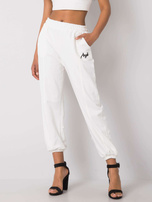 Białe spodnie dresowe Richelle