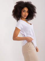 Hurt Biała bluzka z krótkim rękawem BASIC FEEL GOOD