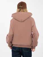 Brązowa bluza z ozdobnymi szwami NATURAL SIDE  