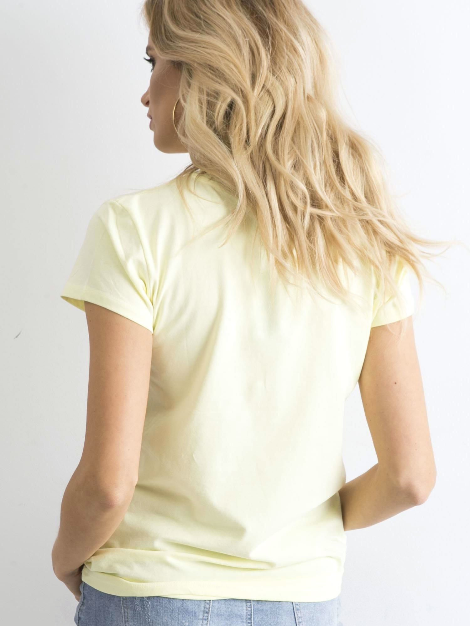 Jasnożółty t-shirt Peachy