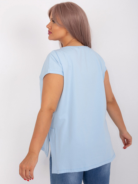 Hurt Jasnoniebieska damska plus size z rozcięciami