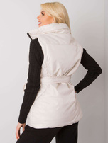 Ecru kamizelka puchowa Effie