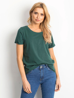 Ciemnozielony t-shirt Transformative
