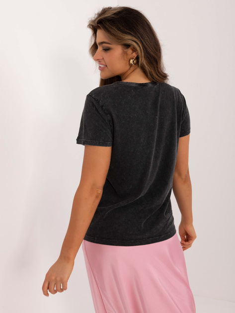 Hurt Ciemnoszary damski t-shirt bawełniany SUBLEVEL