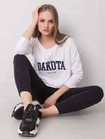 Biała bluzka z nadrukiem Rosita RUE PARIS