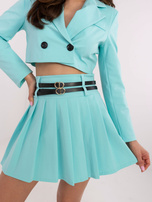 Hurt Mint pleated skirt suit.