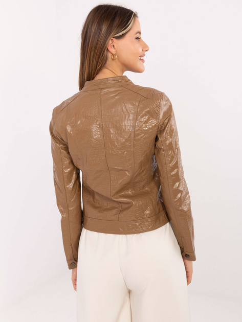 Hurt Camelowa kurtka z ekoskóry