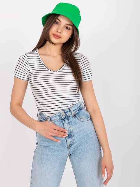 Biało-czarna bluzka prążkowana w paski Melania OCH BELLA