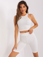 Hurt Ecru trzyczęściowy komplet casualowy z bluzą i kolarkami