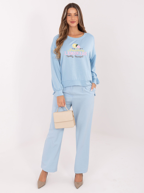 Jasnoniebieska damska bluza z napisem Lemonade RUE PARIS