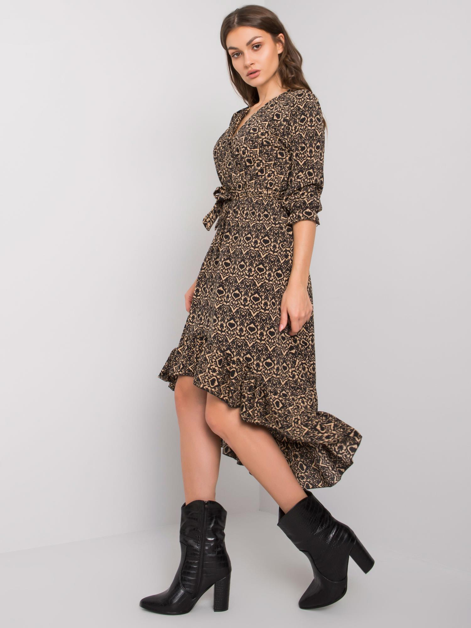 Black asymmetrical dress Maiana