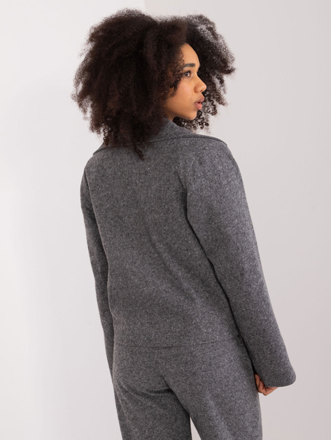 Hurt Czarno-szara melanżowa marynarka od kompletu