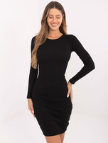 Juoda bodycon suknelė juostelė RUE PARIS.