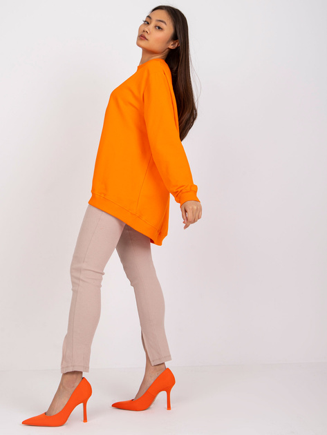 Pomarańczowa dresowa bluza basic Twist