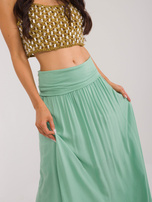 Hurt Pistacjowa maxi spódnica w stylu włoskim Clarence OCH BELLA