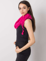 Fuksjowa chusta z frędzlami