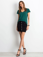 Ciemnozielony t-shirt Square