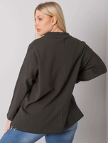 Ciemna khaki bluza plus size bez kaptura Hackney