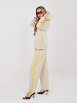 Beżowa rozpinana bluza z kapturem RUE PARIS