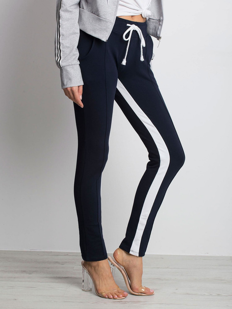 Granatowe spodnie dresowe Defined