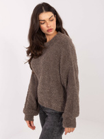 Fango sweter boucle o kroju oversize