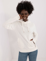 Hurtownia Biała bluza kangurka z kapturem SUBLEVEL