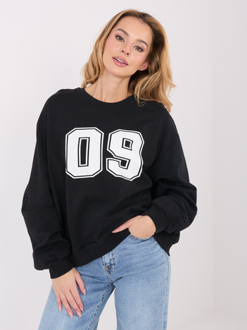 Czarna damska bluza z numerem 09