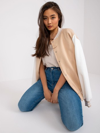 Beige Damen Bomberjacke Minorka.