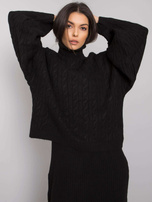 Czarny dwuczęściowy komplet z dzianiny Imane RUE PARIS