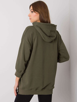 Khaki Sweatshirt mit Taschen von Leora.