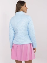 Hurt Jasnoniebieska pikowana kurtka z suwakiem