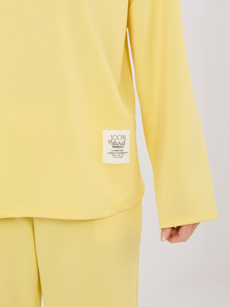 Żółty komplet ze zwężanymi nogawkami RUE PARIS