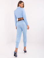 Hurt Jasnoniebieskie dresowe spodnie z długimi ściągaczami 