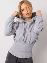 Graue Melange Sweatshirt Leilani RUE PARIS.