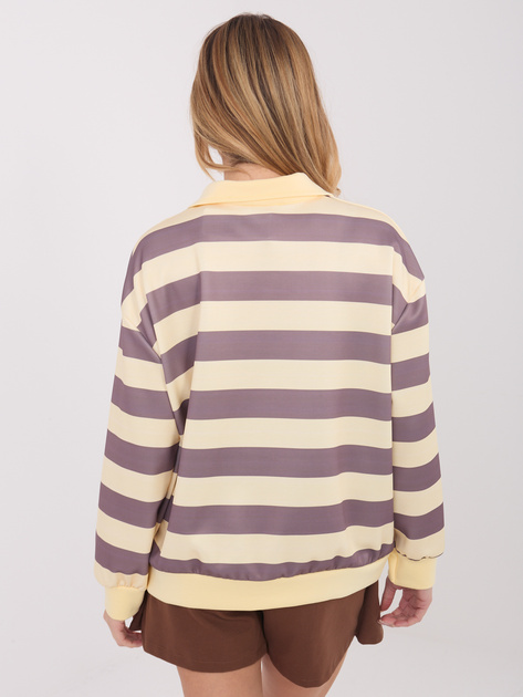 Jasnożółta damska bluza w paski