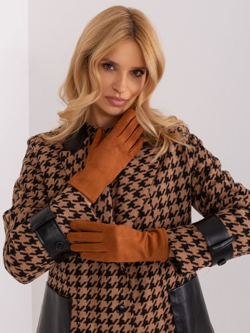 Hurt Light brown gloves with touch function.