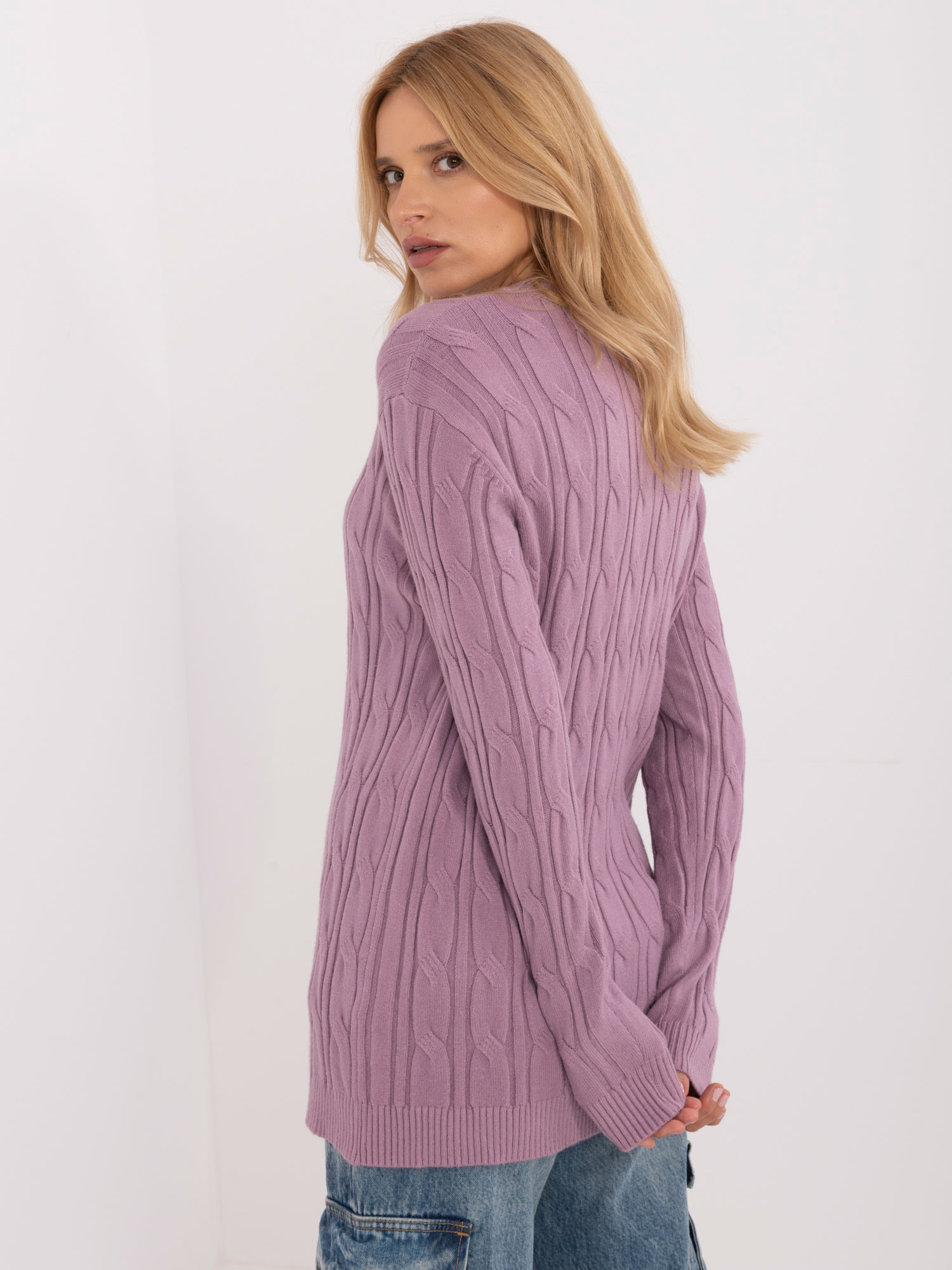 Sweter fioletowy