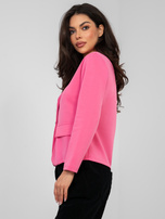 Ciemnoróżowa dresowa marynarka z miękkiego materiału