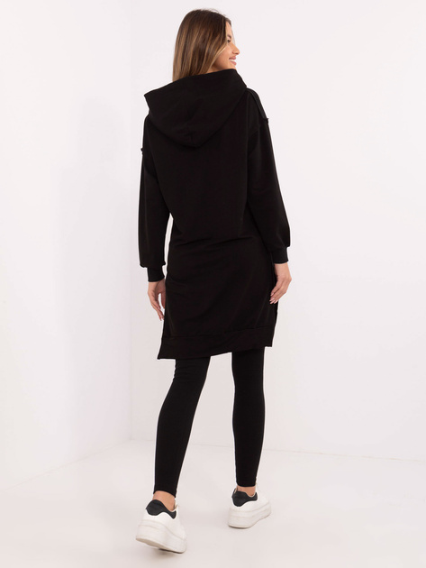 Hurt Czarny damski komplet basic z zamkiem na bluzie