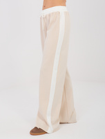 Beżowy dresowy komplet z wypukłym napisem RUE PARIS 